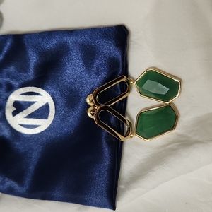 ❤️ 5X30 Oriflame earrings in green and gold